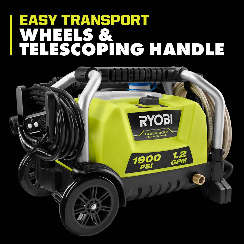 1900 PSI 1.2 GPM Electric Pressure Washer Image 6