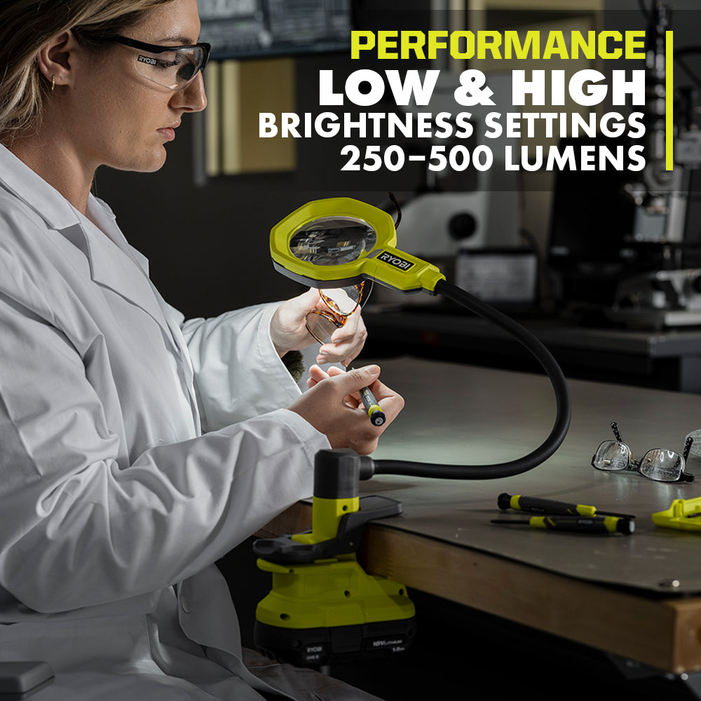 ONE+ 18V Magnifying Clamp Light Kit Image 3